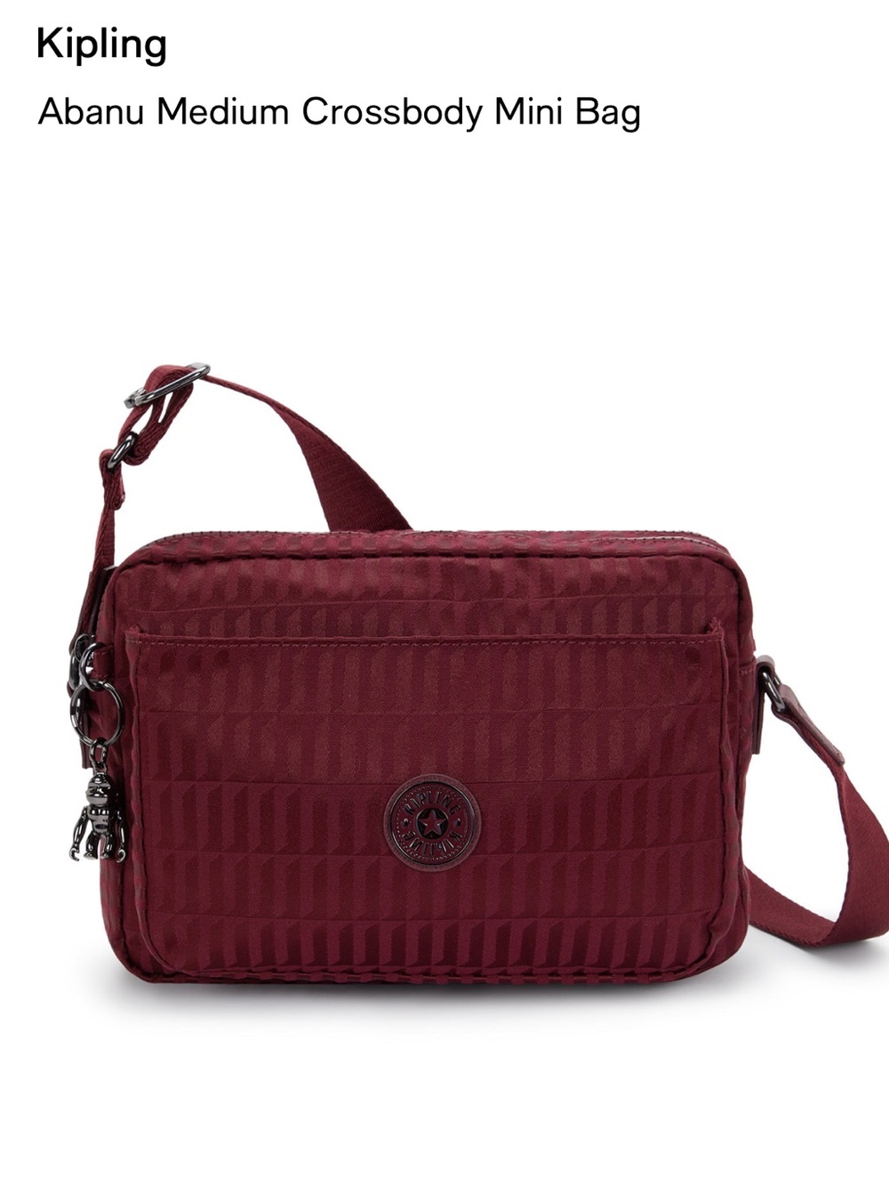 Kipling Abanu Crossbody Maroon